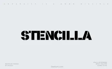 Stencilla Font