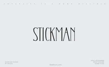 Stickman Font