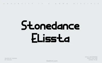 Stonedance Elissta Font