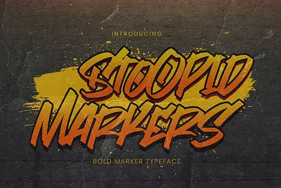 Stoopid Markers Font