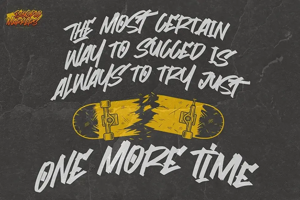 Stoopid Markers Font