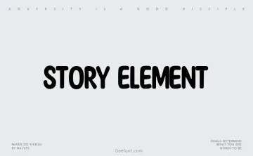 Story Element Font