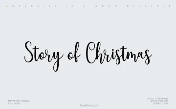 Story of Christmas Font
