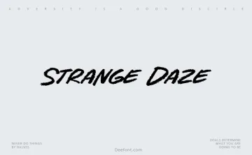 Strange Daze Font