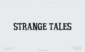 Strange Tales Font