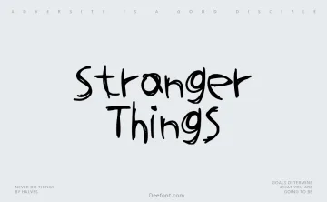 Stranger Things Font