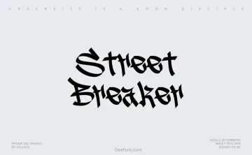 Street Breaker Font