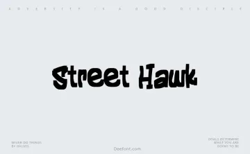 Street Hawk Font