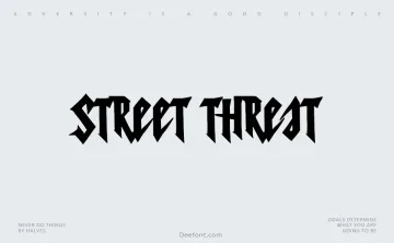 Street Threat Font