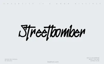 Streetbomber Font