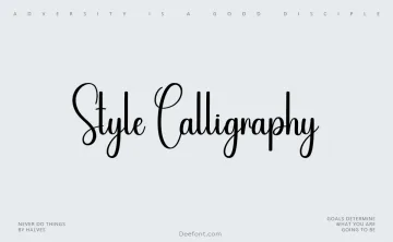 Style Calligraphy Font