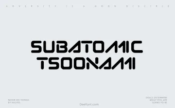 Subatomic Tsoonami Font
