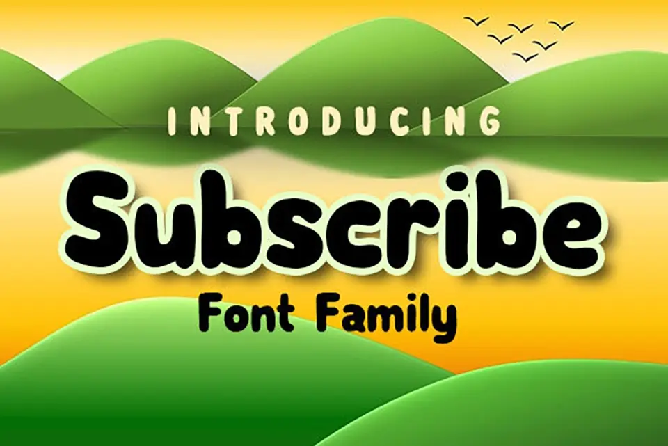 Subscribe Font