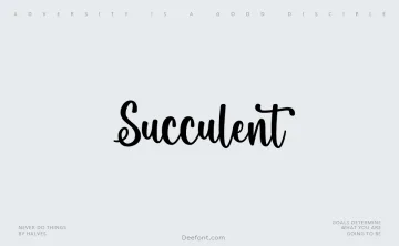 Succulent Font