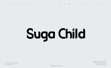 Suga Child Font
