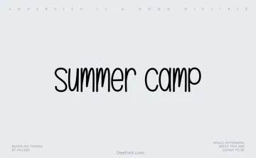 Summer Camp Font