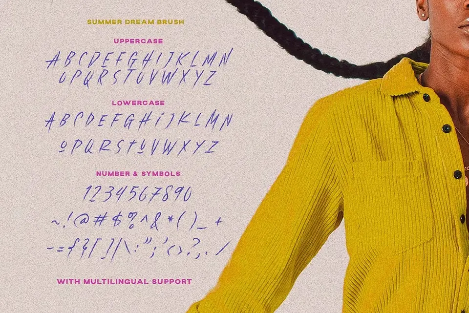 Summer Dream Brush Font