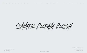 Summer Dream Brush Font
