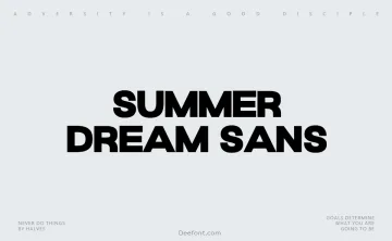 Summer Dream Sans Font
