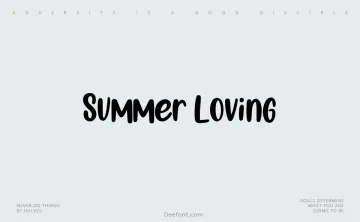 Summer Loving Font