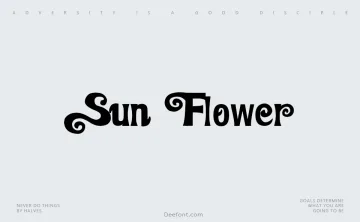 Sun Flower Font