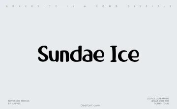 Sundae Ice Font