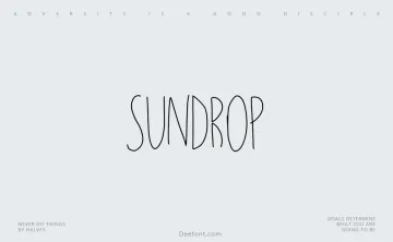 Sundrop Font