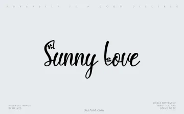 Sunny Love Font