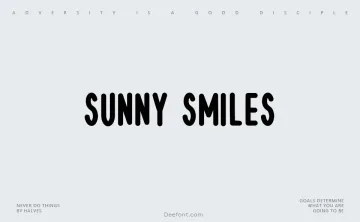 Sunny Smiles Font
