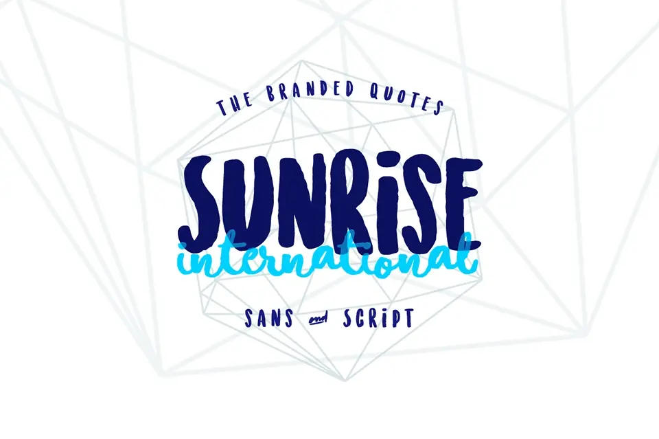 Sunrise International Font
