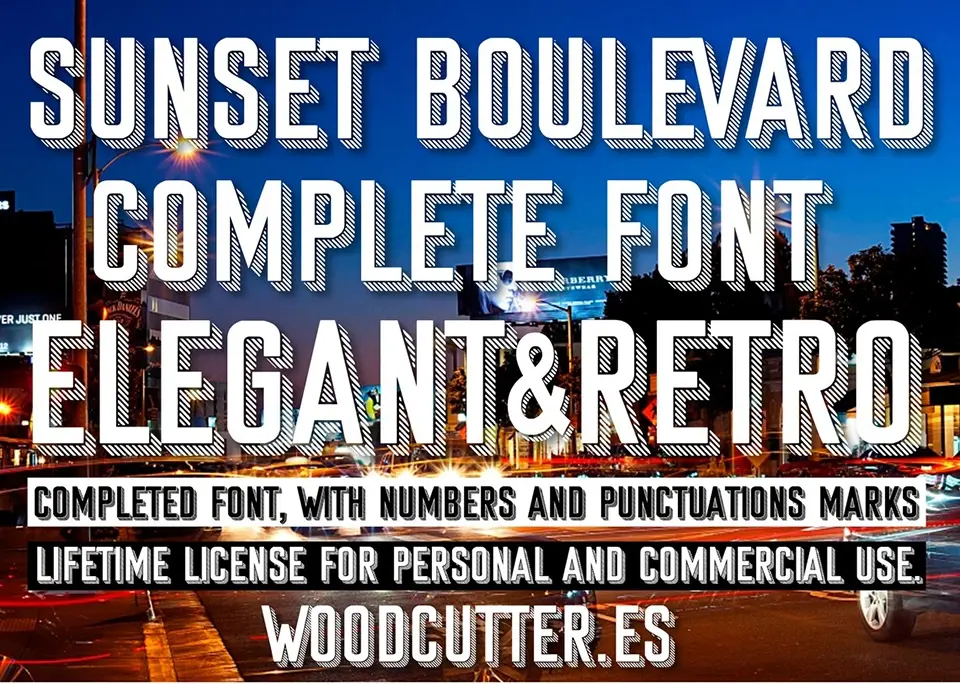 Sunset Boulevard Font