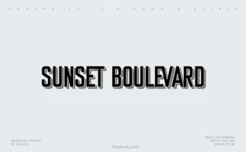 Sunset Boulevard Font