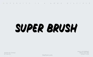 Super Brush Font