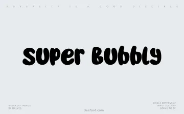 Super Bubbly Font