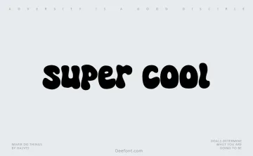 Super Cool Font