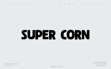 Super Corn Font