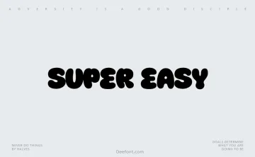 Super Easy Font