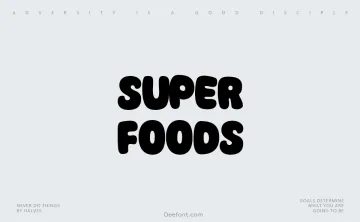 Super Foods Font