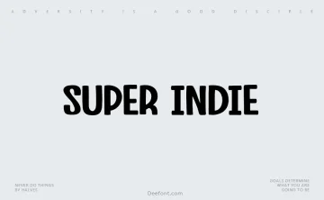 Super Indie Font