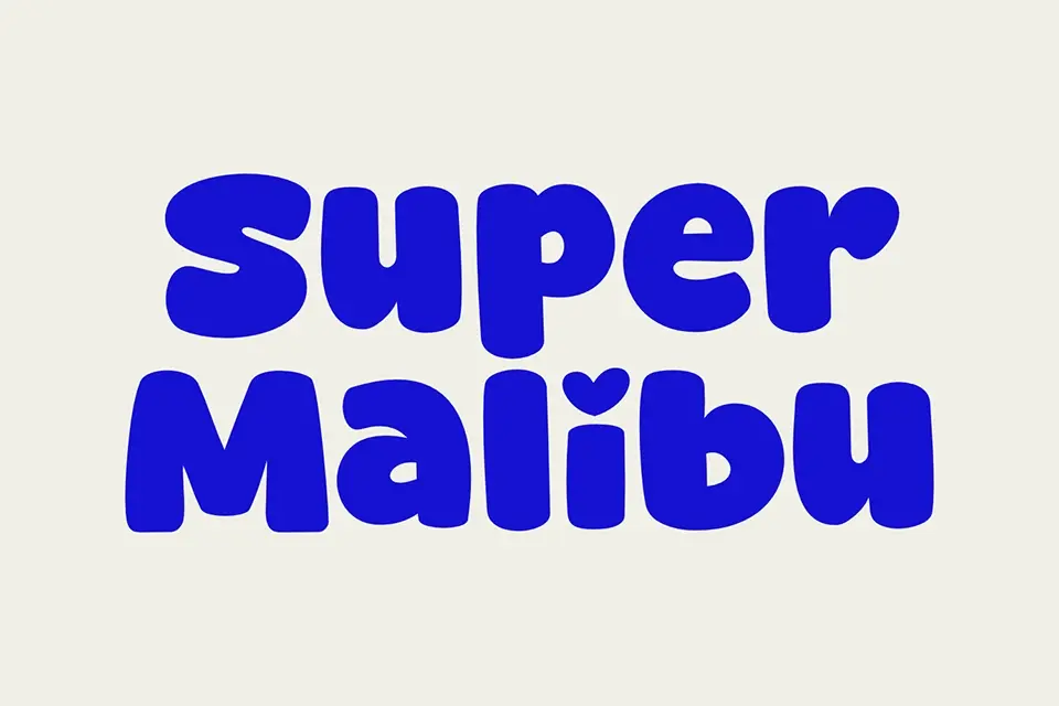 Super Malibu Font
