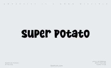 Super Potato Font