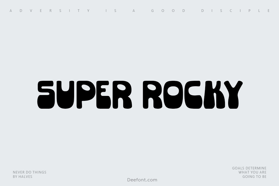 Super Rocky Font