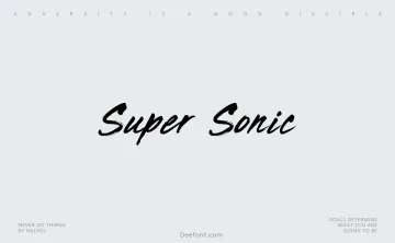 Super Sonic Font