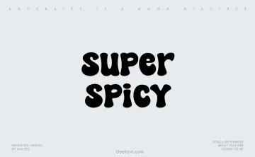 Super Spicy Font