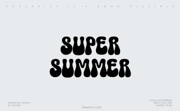 Super Summer Font