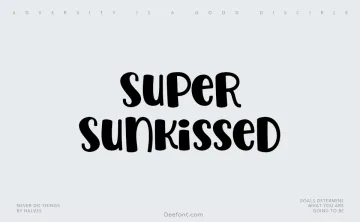 Super Sunkissed Font