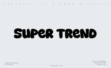 Super Trend Font