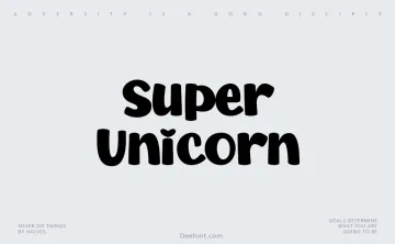 Super Unicorn Font