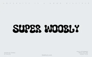 Super Woobly Font