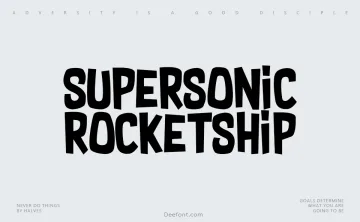 Supersonic Rocketship Font